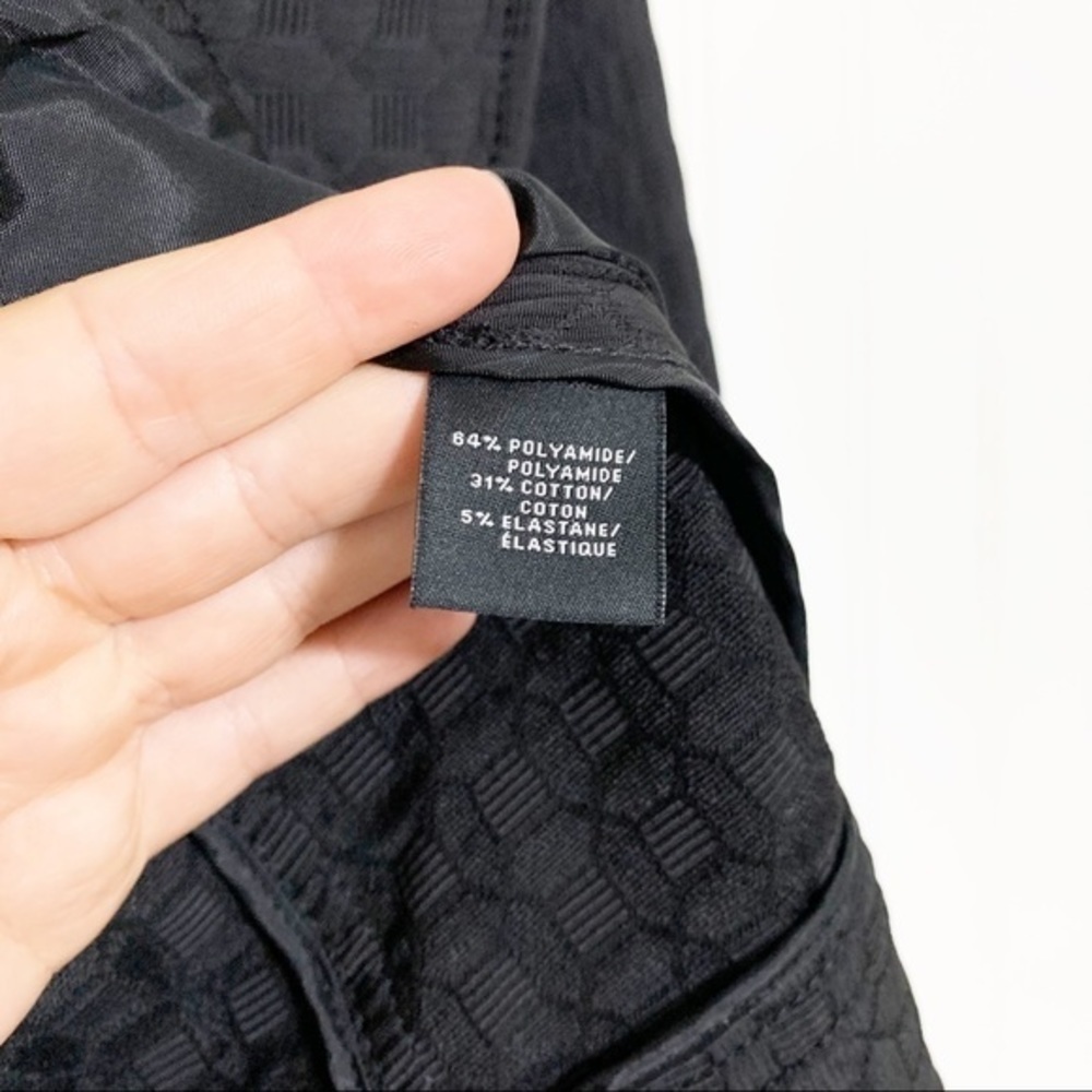 Lafayette 148 Black Textured Ruffle Front Jacket - Picture 4 of 5